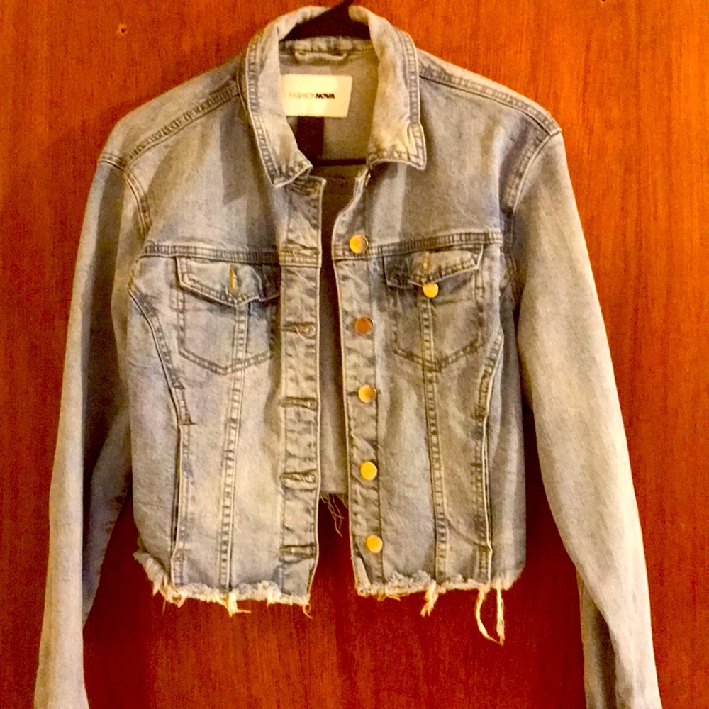Fashion Nova denim jean jacket